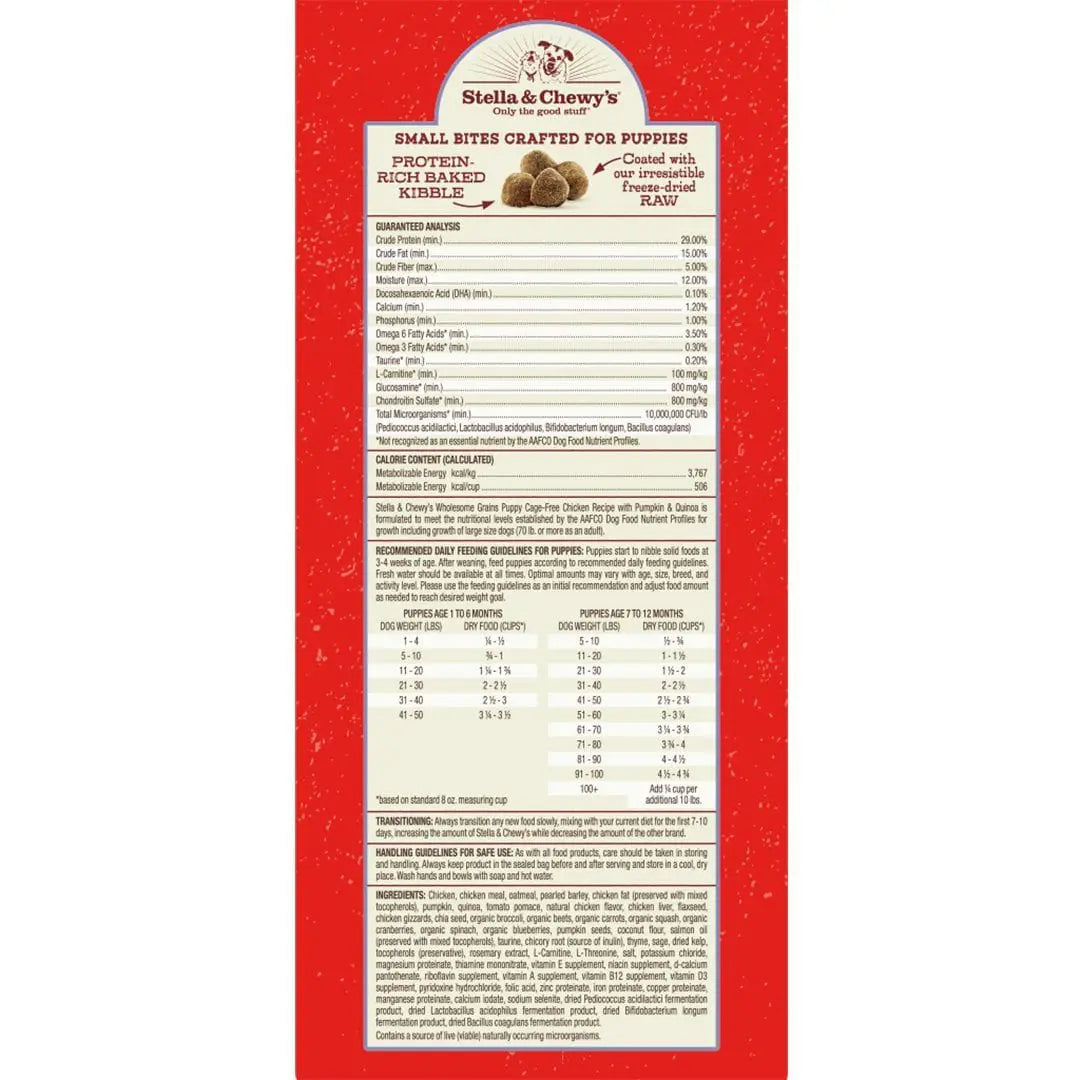 Stella Chewy s Raw Coated Puppy Food With Wholesome Grains