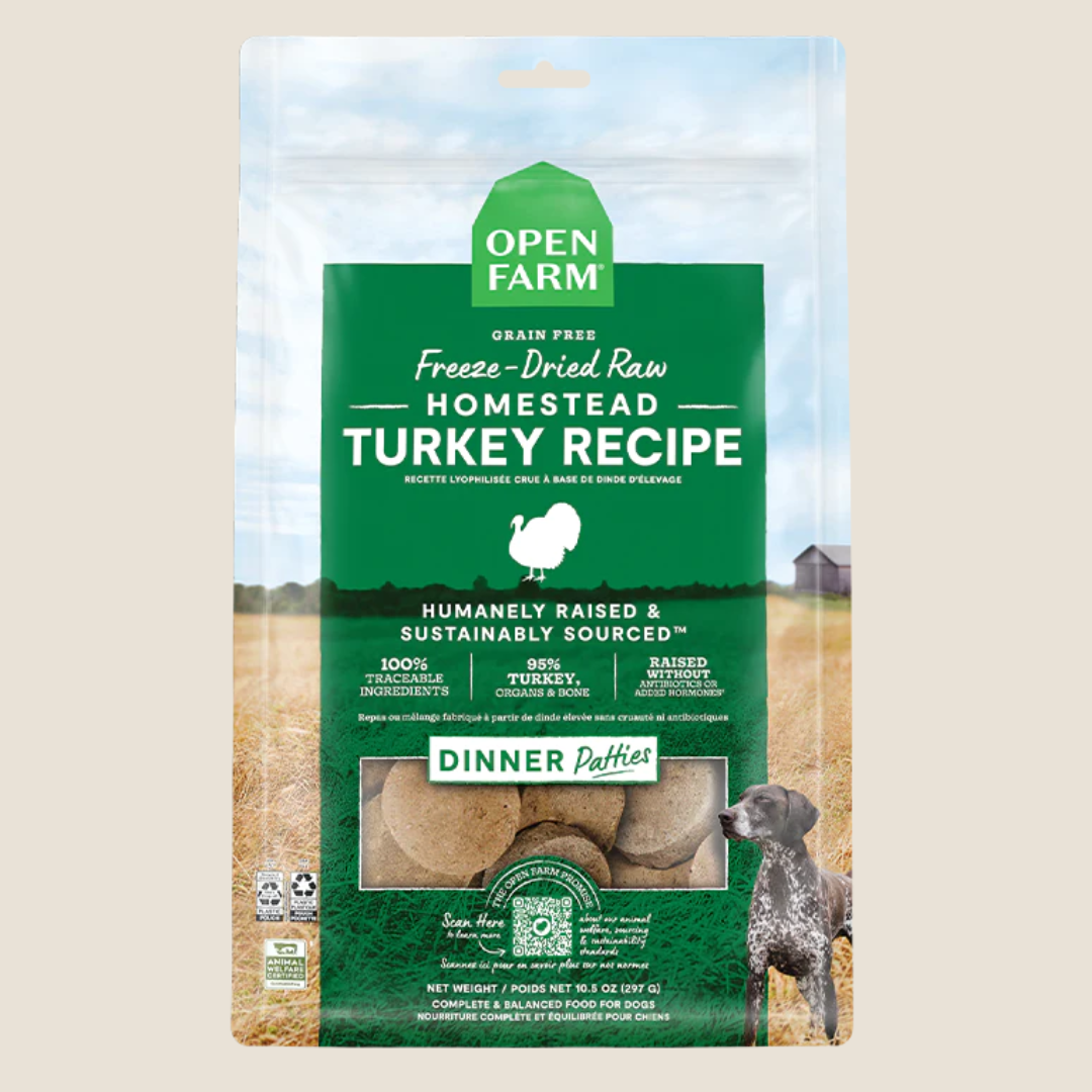 Open Farm - Homestead Turkey Freeze Dried Patties